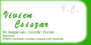 vivien csiszar business card
